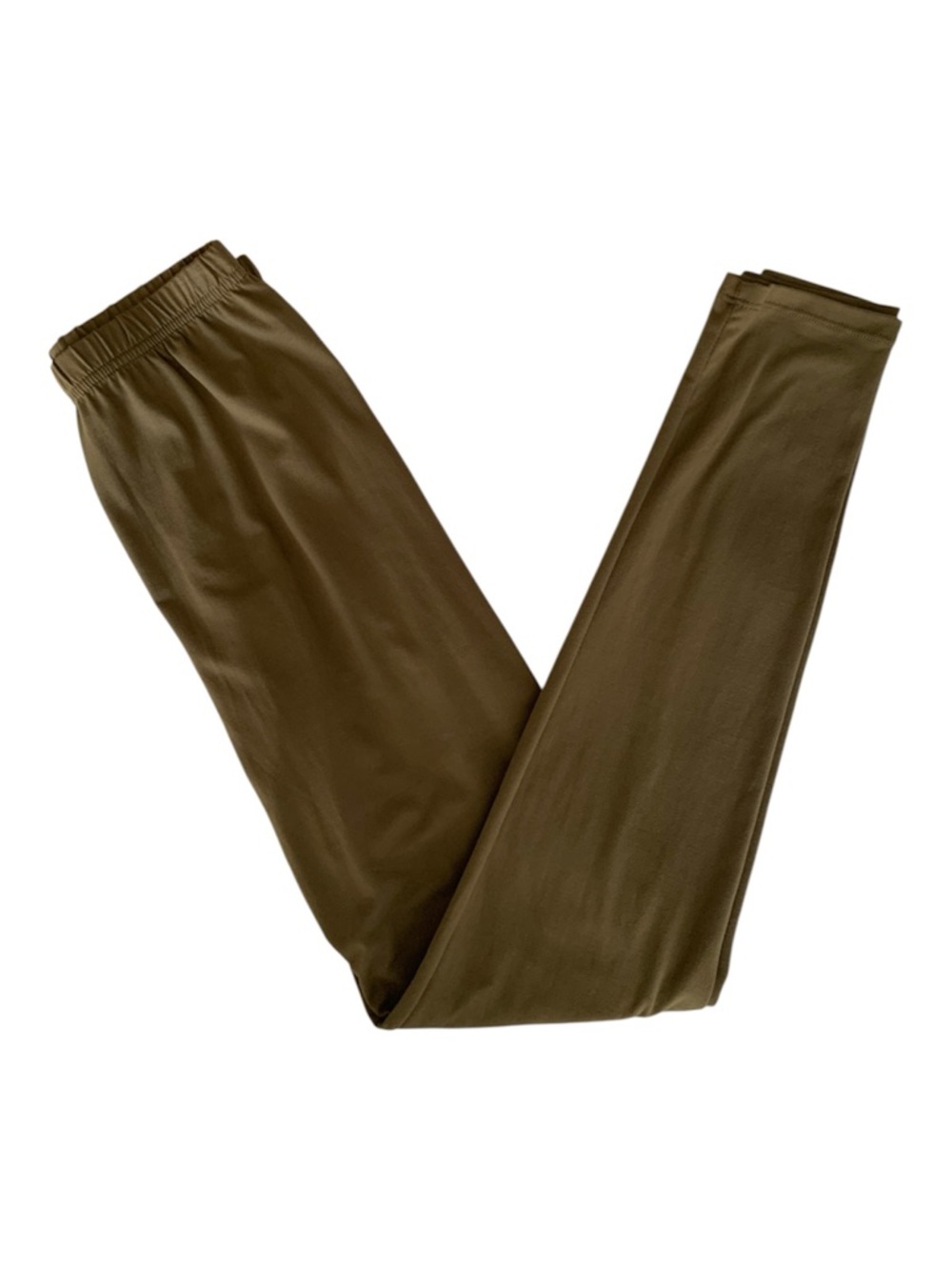 Simply Southern Leggings Women OS Taupe Brown Green Buttery Soft Lightweight